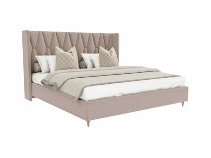 Кровать Beautyson Rebecca велюр Formula 230 бежевый (с подъемным механизмом) 276