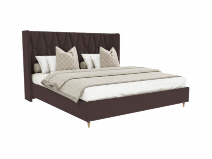 Кровать Beautyson Rebecca велюр Formula 238 коричневый 251