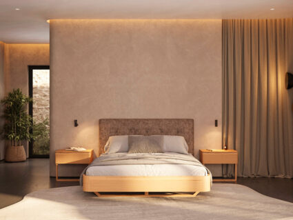 Кровать Rivi Charm Бук натуральный/шенилл Friends 12 253