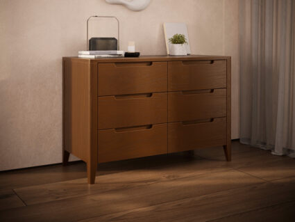 Комод Rivi Ruby 6 Дымчатый темный дуб 1555