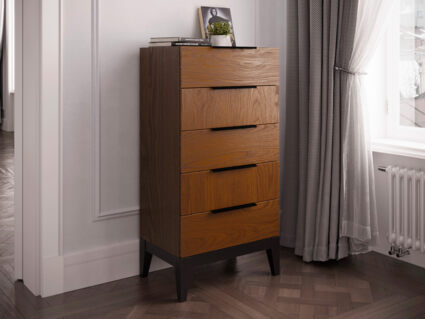 Комод Rivi Goodman (узкий) Карамель/венге 1505
