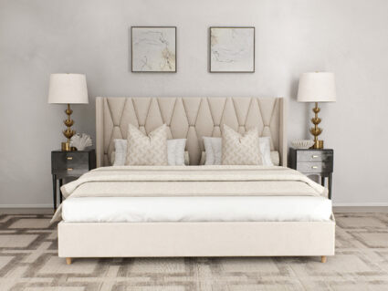 Кровать Beautyson Rebecca велюр Formula 692 голубой 251