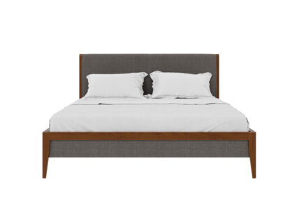 Кровать Rivi Ruby Орех светлый/Рогожка Step 5 253