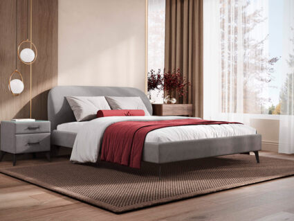 Кровать Сонум Katrin Микровелюр Кремовый 256