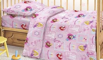 Комплект постельного белья розовое Этель Принцессы